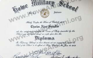 Charlie Snauffer Diploma 1974